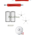 Roborock Q7 Max Beyaz Uyumlu Ana Fırça, Yan Fırça, HEPA Filtre - 7 Parça