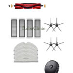 Roborock S6 MaxV Uyumlu Ana Fırça, Yan Fırça, HEPA Filtre, Mop - 14 Parça