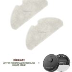 Dreame Bot D10s Pro Siyah Uyumlu Mop 2 Adet