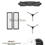 Dreame L10s Pro Gen 2 Uyumlu Ana Fırça, Yan Fırça, HEPA Filtre, Mop - 6 Parça