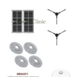 Dreame L10s Pro Ultra Heat Uyumlu Ana Fırça, Yan Fırça, HEPA Filtre, Mop - 9 Parça