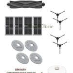 Dreame L10s Pro Ultra Heat Uyumlu Ana Fırça, Yan Fırça, HEPA Filtre, Mop - 14 Parça