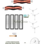 Dreame Vacuum Mop L10 Pro Beyaz Uyumlu Ana Fırça, Yan Fırça, HEPA Filtre - 13 Parça