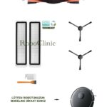 Dreame Vacuum Mop L10 Pro Siyah Uyumlu Ana Fırça, Yan Fırça, HEPA Filtre - 7 Parça