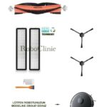 Dreame Vacuum Mop L10 Pro Siyah Uyumlu Ana Fırça, Yan Fırça, HEPA Filtre - 8 Parça
