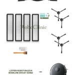 Dreame Vacuum Mop L10 Pro Siyah Uyumlu Ana Fırça, Yan Fırça, HEPA Filtre - 11 Parça