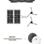 Dreame X40 Ultra / L40 Ultra Uyumlu Ana Fırça, Yan Fırça, HEPA Filtre - 5 Parça