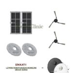 Dreame X40 Ultra / L40 Ultra Uyumlu Ana Fırça, Yan Fırça, HEPA Filtre, Mop - 7 Parça