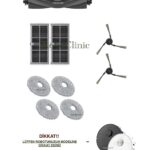 Dreame X40 Ultra / L40 Ultra Uyumlu Ana Fırça, Yan Fırça, HEPA Filtre, Mop - 10 Parça