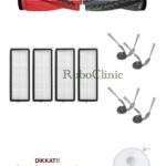 Roborock Qrevo Curv Uyumlu Ana Fırça, Yan Fırça, HEPA Filtre - 10 Parça