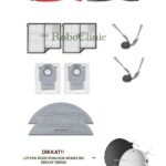 Roborock Saros 10 Uyumlu Ana Fırça, Yan Fırça, HEPA Filtre, Mop, Toz Torbası - 10 Parça