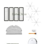 Xiaomi Mi Vacuum Mop 2 Uyumlu Ana Fırça, Yan Fırça, HEPA Filtre, Mop - 13 Parça