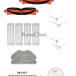 Xiaomi Mi Vacuum Mop 2 Pro Beyaz Uyumlu Ana Fırça, Yan Fırça, HEPA Filtre, Mop - 13 Parça