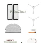 Xiaomi Mi Vacuum Mop 1C Uyumlu Ana Fırça, Yan Fırça, HEPA Filtre, Mop - 9 Parça