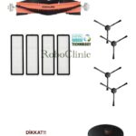 Xiaomi Mi Vacuum Mop 2 Ultra Uyumlu Ana Fırça, Yan Fırça, HEPA Filtre - 10 Parça
