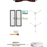 Xiaomi Robot Vacuum X10 Uyumlu Ana Fırça, Yan Fırça, HEPA Filtre, Mop - 7 Parça