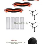 Xiaomi Mi Vacuum Mop 2 Pro Siyah Uyumlu Ana Fırça, Yan Fırça, HEPA Filtre - 11 Parça
