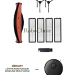Xiaomi Mi Vacuum S10T Uyumlu Ana Fırça, Yan Fırça, HEPA Filtre - 10 Parça