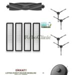 Dreame D9 Max Gen 2 Uyumlu Ana Fırça, Yan Fırça, HEPA Filtre - 10 Parça