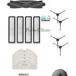 Dreame D9 Max Gen 2 Uyumlu Ana Fırça, Yan Fırça, HEPA Filtre, Mop - 14 Parça