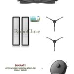Dreame D9 Max Gen 2 Uyumlu Ana Fırça, Yan Fırça, HEPA Filtre, Mop - 5 Parça