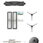 Dreame D9 Max Gen 2 Uyumlu Ana Fırça, Yan Fırça, HEPA Filtre - 6 Parça