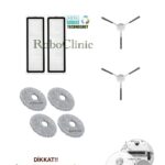 Dreame L10 Prime Uyumlu Ana Fırça, Yan Fırça, HEPA Filtre, Mop - 9 Parça