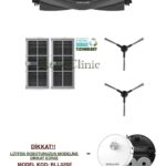 Dreame L10s Ultra Gen 2 Uyumlu Ana Fırça, Yan Fırça, HEPA Filtre - 5 Parça