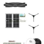 Dreame L10s Ultra Gen 2 Uyumlu Ana Fırça, Yan Fırça, HEPA Filtre - 6 Parça
