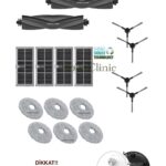 Dreame L10s Ultra Gen 2 Uyumlu Ana Fırça, Yan Fırça, HEPA Filtre, Mop - 17 Parça