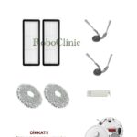 Roborock Qrevo L Uyumlu Ana Fırça, Yan Fırça, HEPA Filtre, Mop - 8 Parça