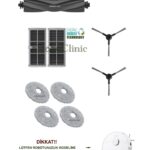 Dreame D20 Ultra Uyumlu Ana Fırça, Yan Fırça, HEPA Filtre, Mop - 10 Parça