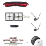 Roborock Q8 Max Pro / Pro Plus  Uyumlu Ana Fırça, Yan Fırça, HEPA Filtre - 7 Parça
