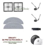 Roborock S8 Pro Uyumlu Yan Fırça, HEPA Filtre, Mop - 7 Parça
