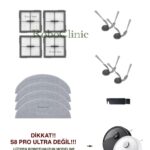 Roborock S8 Pro Uyumlu Ana Fırça, Yan Fırça, HEPA Filtre, Mop - 14 Parça