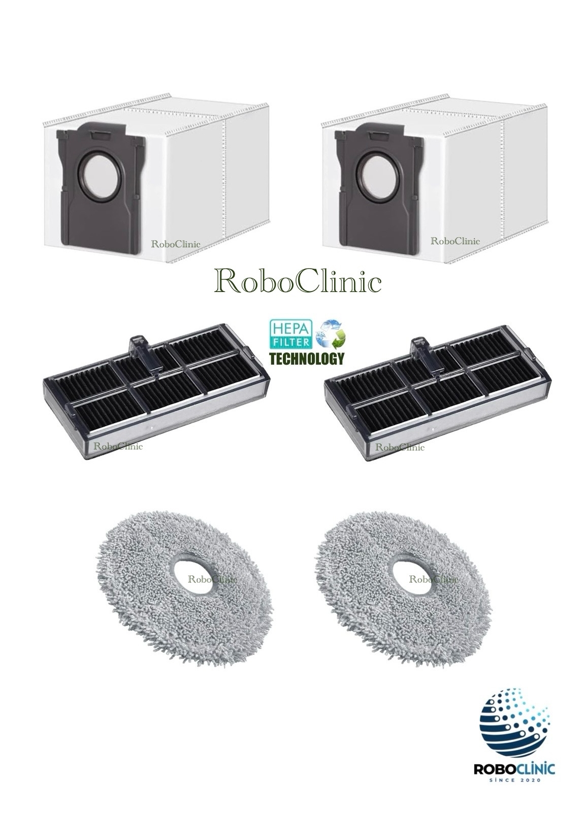 dreame-l10s-pro-ultra-13 Dreame L10s Pro Ultra Yedek HEPA Filtre, Mop, Toz Torbası 6 Parça - Görsel 1