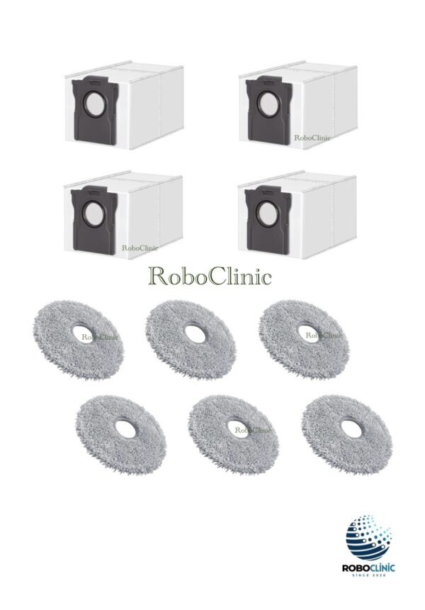 Dreame L10s Pro Ultra Yedek Mop, Toz Torbası 10 Parça