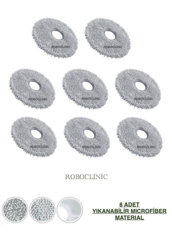 Dreame L10s Pro Ultra Yedek Mop 8 Parça