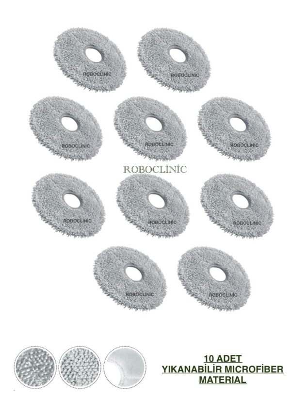 Dreame L10s Pro Ultra Yedek Mop 10 Parça