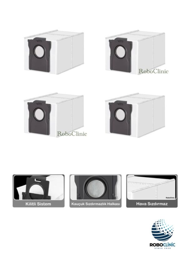 Dreame L10s Pro Ultra Heat Yedek Toz Torbası 4 Adet