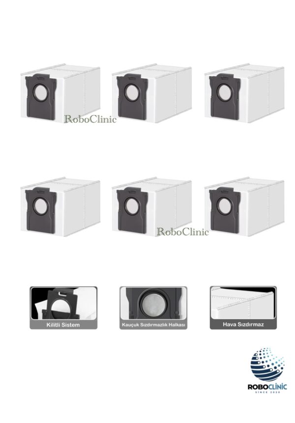 Dreame L10s Pro Ultra Heat Yedek Toz Torbası 6 Adet