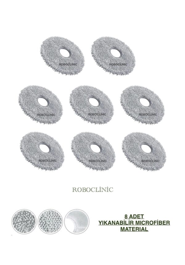 Dreame L20 Ultra Yedek Mop - 8 Parça