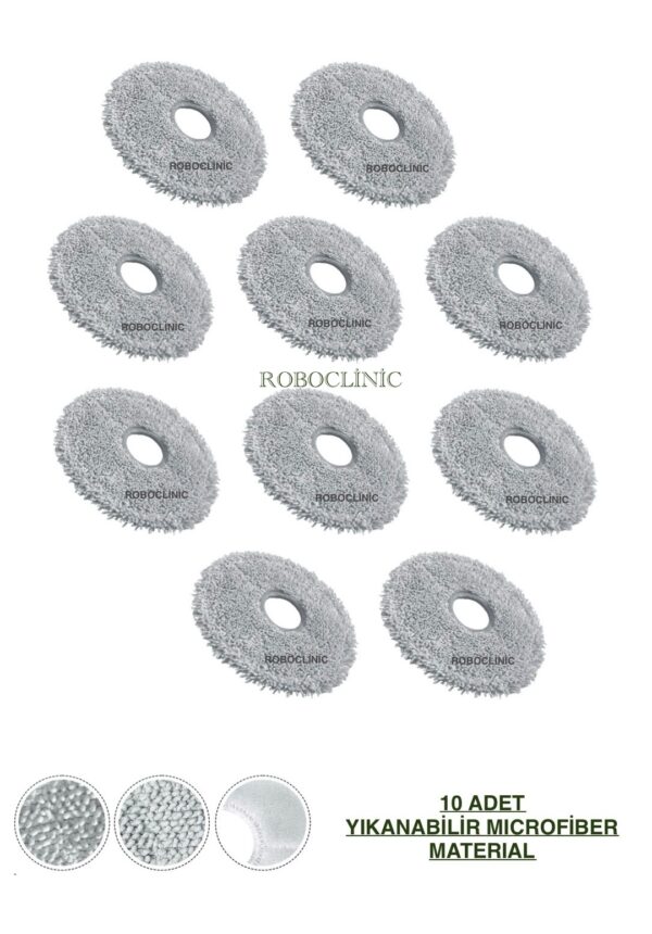 Dreame L20 Ultra Yedek Mop - 10 Parça