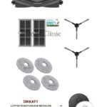 Dreame L40 Ultra AE Uyumlu Ana Fırça, Yan Fırça, HEPA Filtre, Mop - 10 Parça