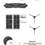 Dreame L40 Ultra AE Uyumlu Ana Fırça, Yan Fırça, HEPA Filtre - 6 Parça