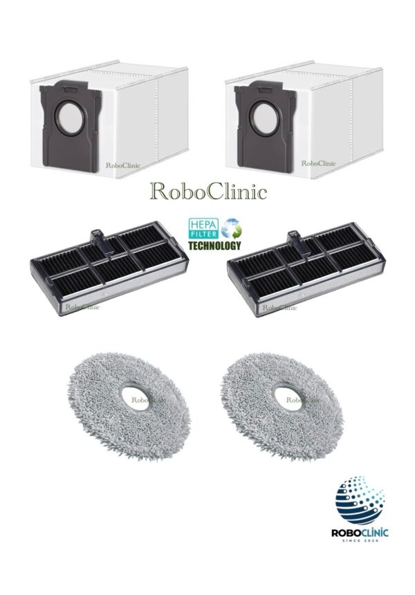 Dreame L40 Ultra CE Yedek Toz Torbası, Mop, HEPA Filtre - 6 Parça