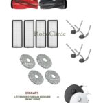 Roborock Qrevo Edge 5V1 Uyumlu Ana Fırça, Yan Fırça, HEPA Filtre, Mop - 16 Parça