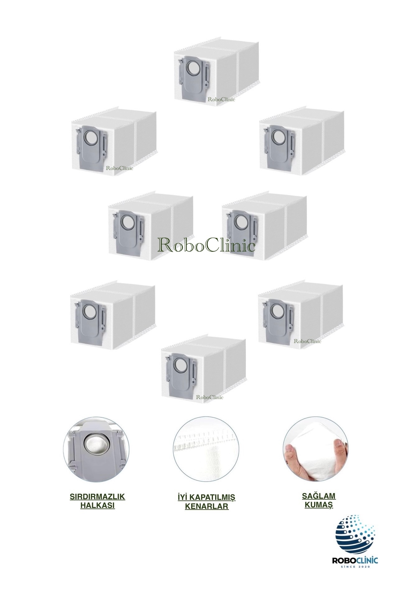roborock-s8-maxv-ultra-toz-torba-5 Roborock S8 MaxV Ultra Yedek Toz Torbası 8 Adet - Görsel 1