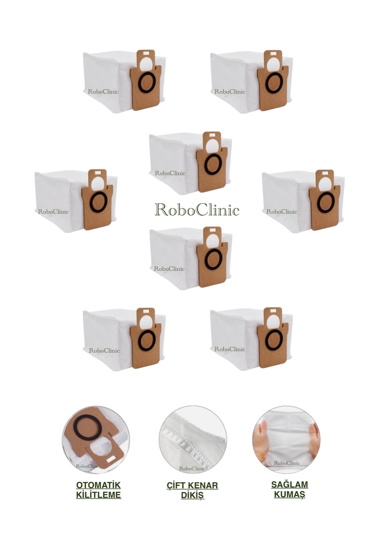 xiaomi-robot-vacuum-x10-plus-toz-torba-5 Xiaomi Robot Vacuum X10+ / X10 Plus Yedek Toz Torbası 8 Adet - Görsel 1