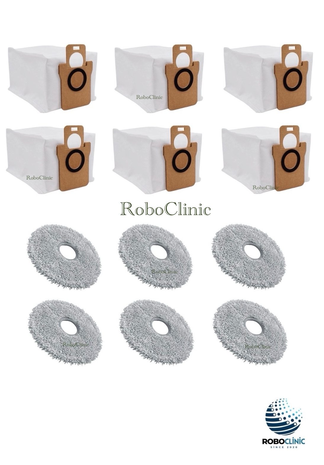 xiaomi-x10+-plus-6 Xiaomi Robot Vacuum X10+ / X10 Plus Yedek Toz Torbası, Mop - 12 Parça - Görsel 1